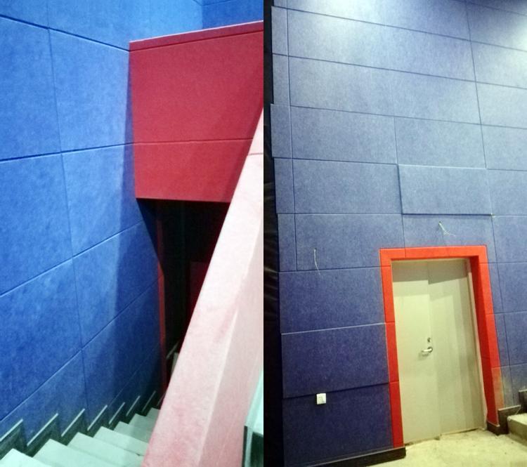 廣東清遠電影院防火聚酯纖維吸音板聲學(xué)工程