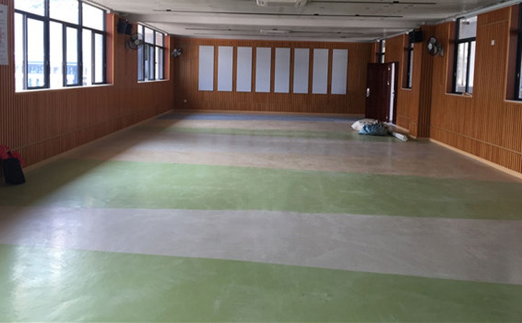 湖北黃石學(xué)校舞蹈室槽木吸音板聲學(xué)工程-3