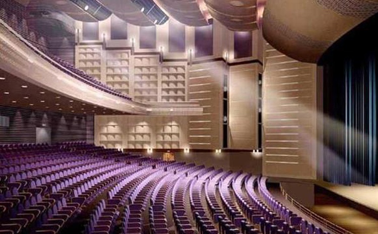 江西宜春大劇院木質(zhì)吸聲板聲學工程-1