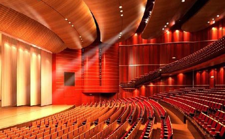 湖北潛江大劇院木質吸音板聲學工程-1 湖北潛江大劇院木質吸音板聲學工程-1
